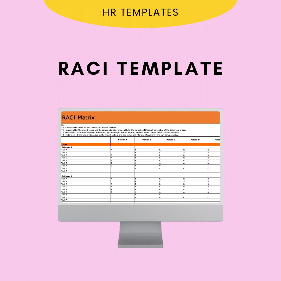 RACI Template - Modern HR