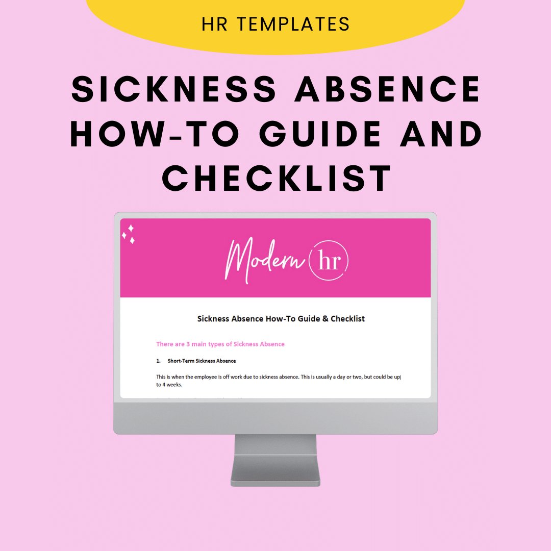 Sickness Absence How-To Guide and Checklist - Modern HR