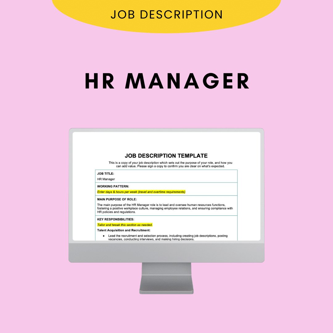 HR Manager Job Description - Modern HR