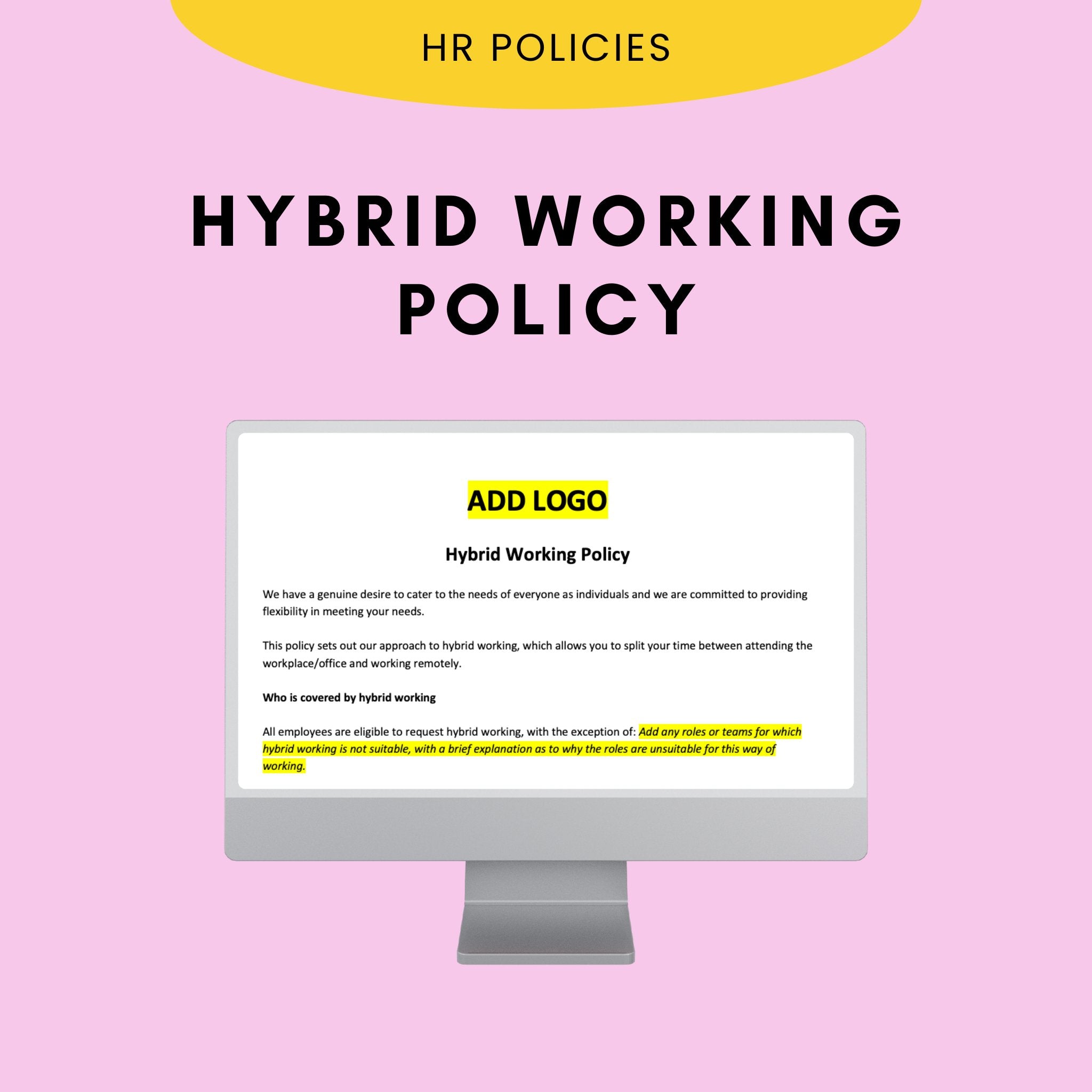 Hybrid Working Policy Template for UK Businesses Modern HR
