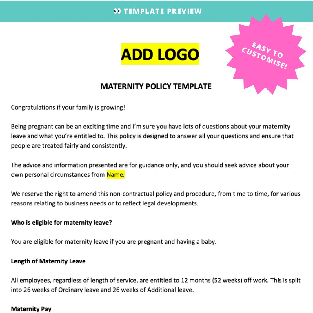 Maternity Leave Bundle - Modern HR