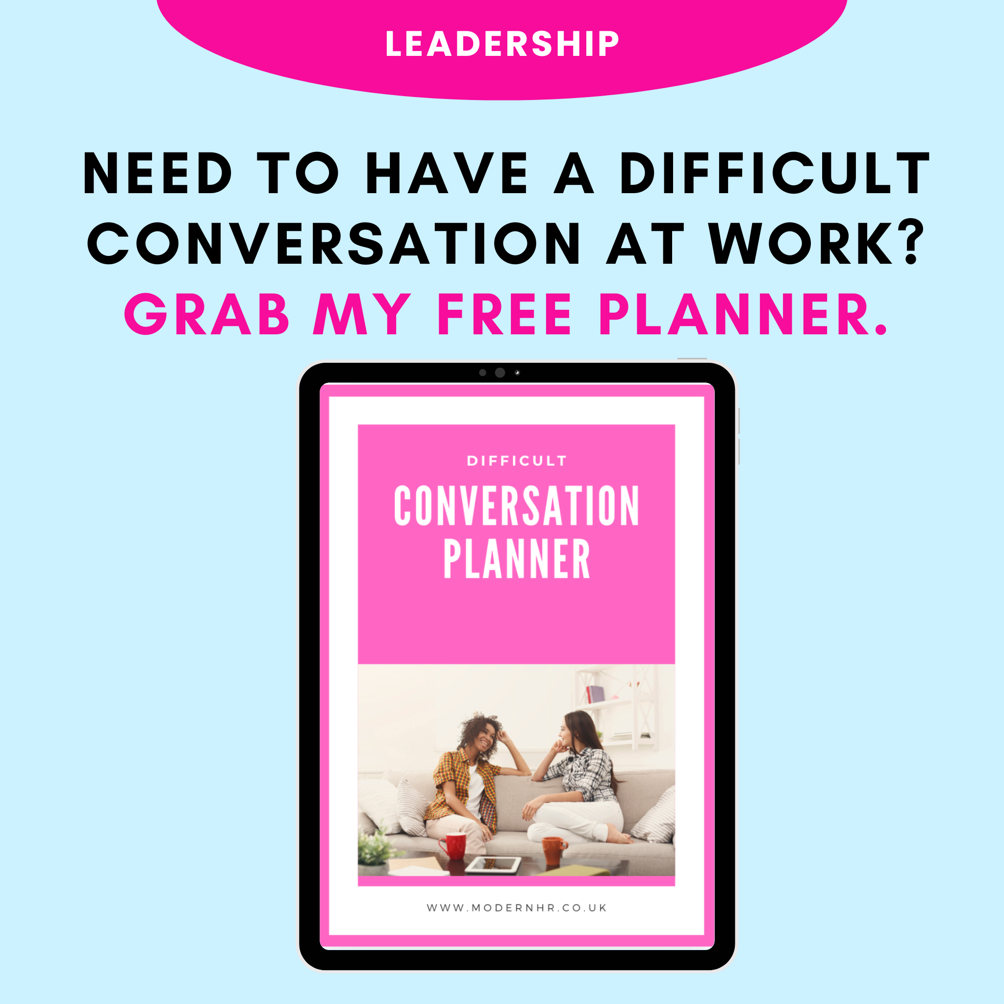 Difficult Conversations Planner