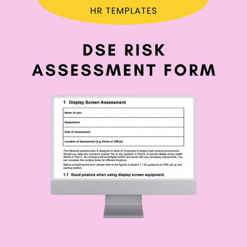 Basic Home Working Risk Assessment DSE Home Working Risk Assessment Template for UK Businesses β Modern HR