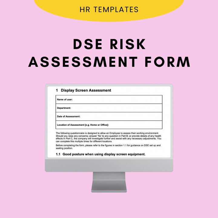 Home Working Risk Assessment Template - Modern HR