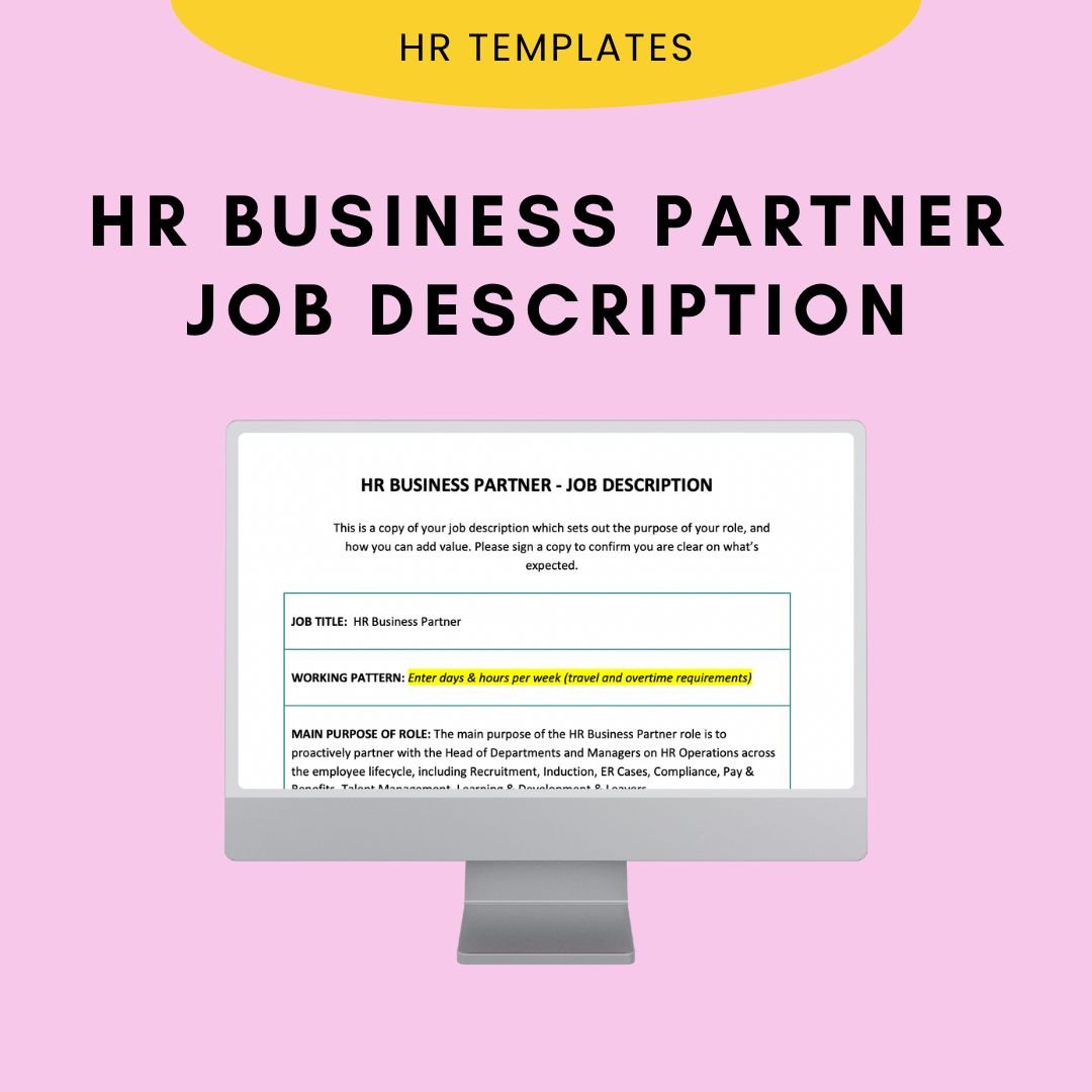 HR Business Partner Job Description - Modern HR