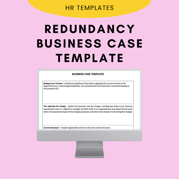 Redundancy Business Case Template - Modern HR
