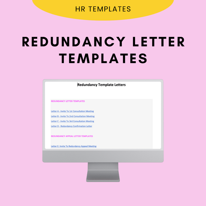 Redundancy Letter Templates - Modern HR
