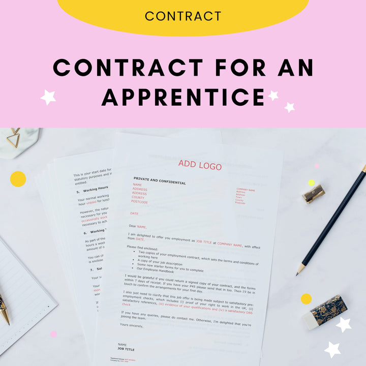 Apprenticeship Agreement Template - Modern HR