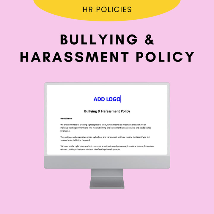 Bullying & Harassment Policy - Modern HR
