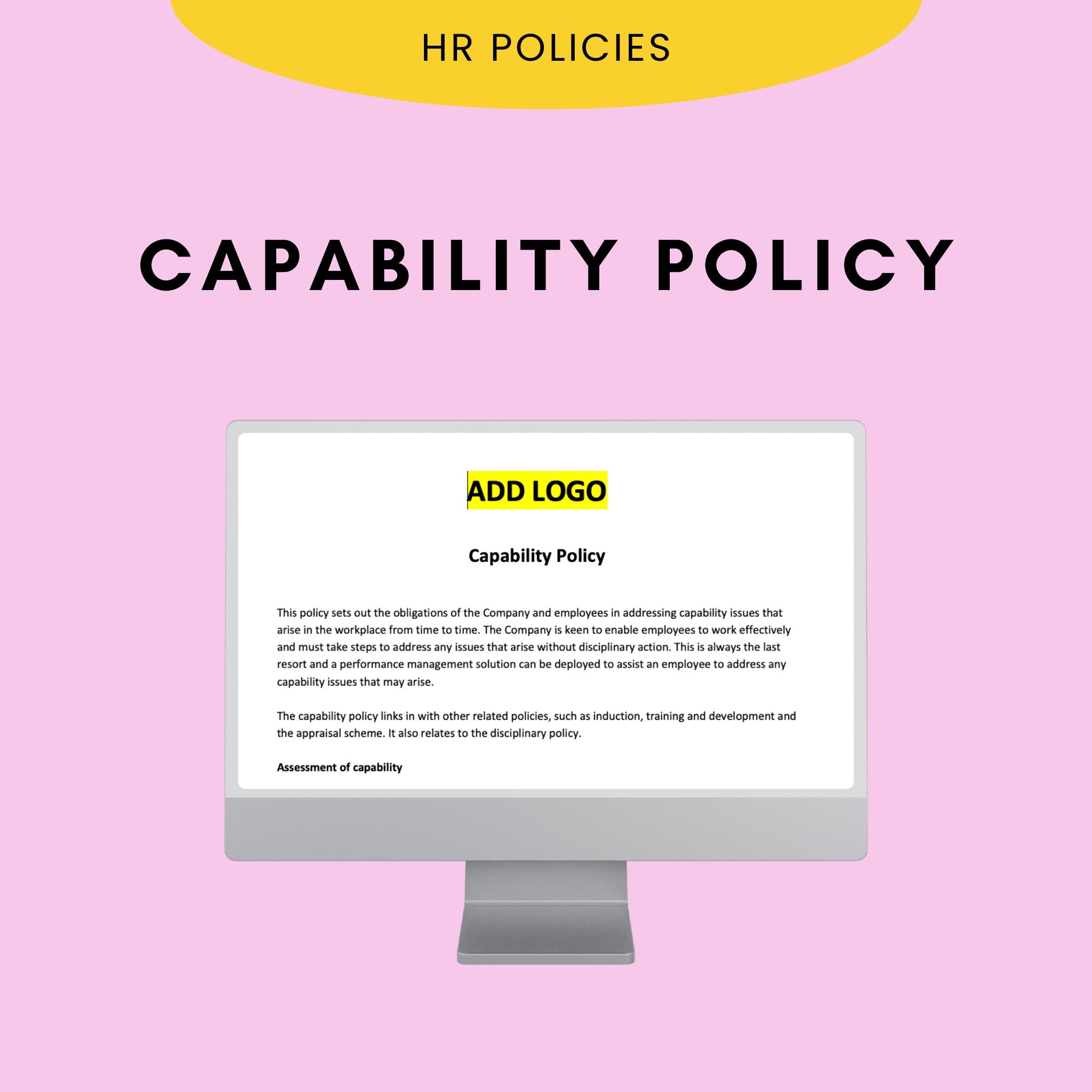 Capability Policy Template | Modern HR UK
