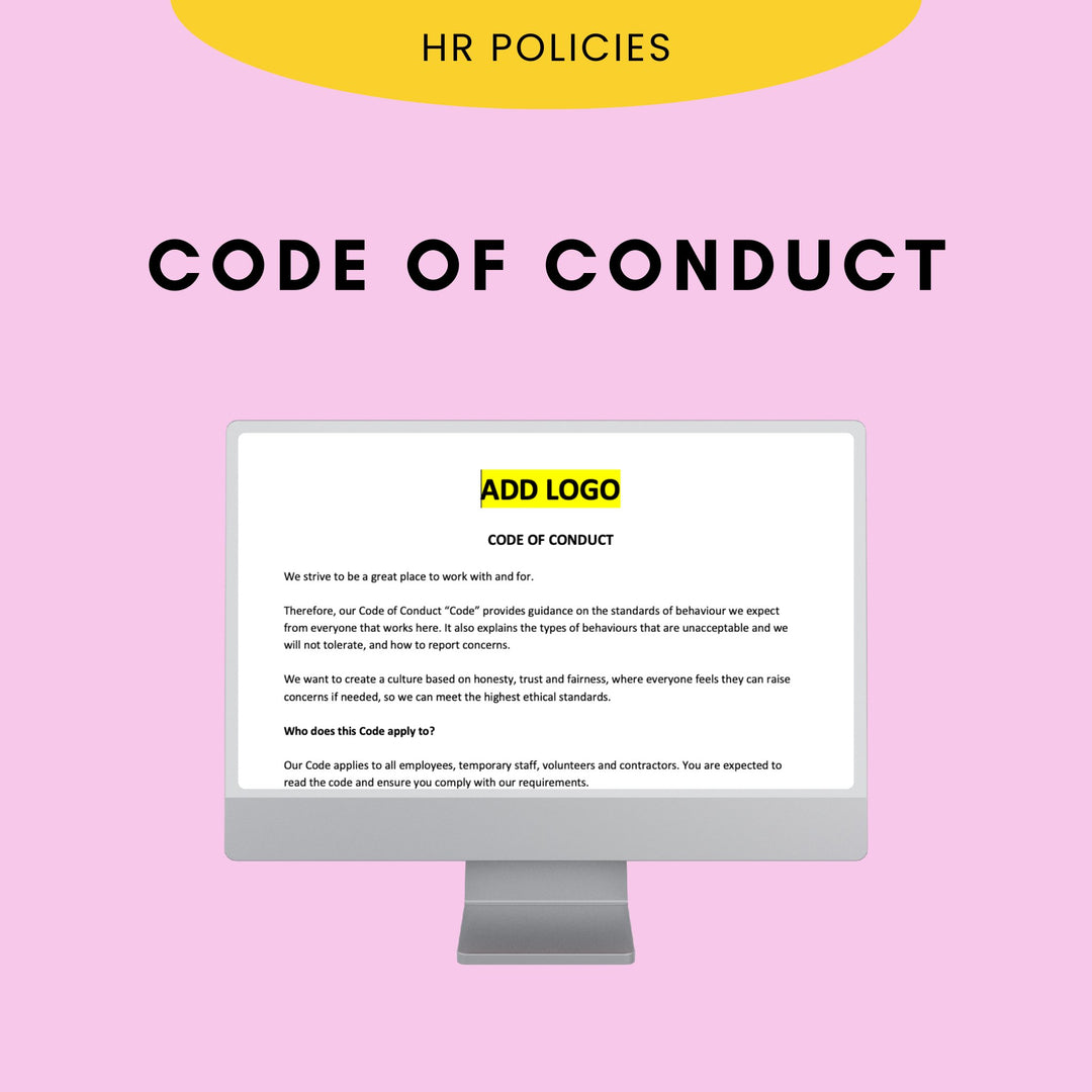 UK Code of Conduct Policy Template – Modern HR