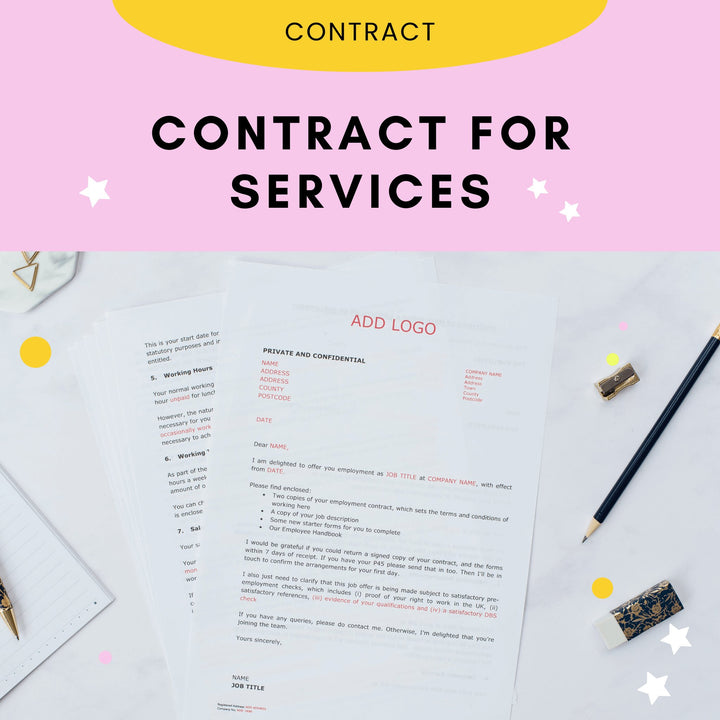 Contract for Services Template - Modern HR