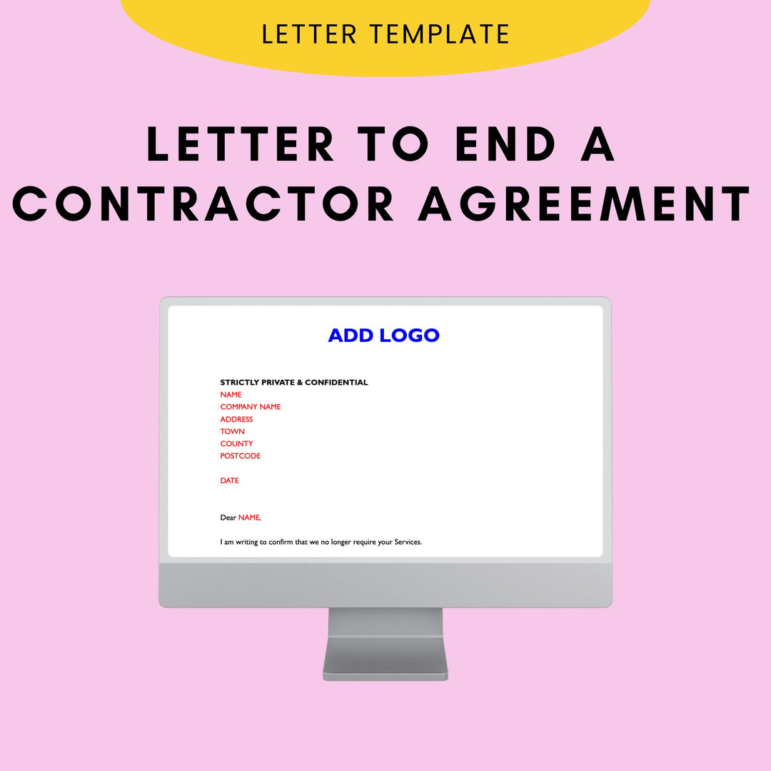 Contractor Termination Letter - Modern HR