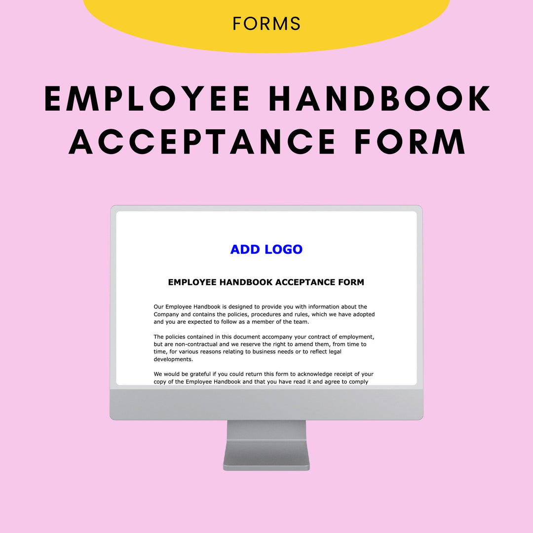 Employee Handbook Acceptance Form - Modern HR