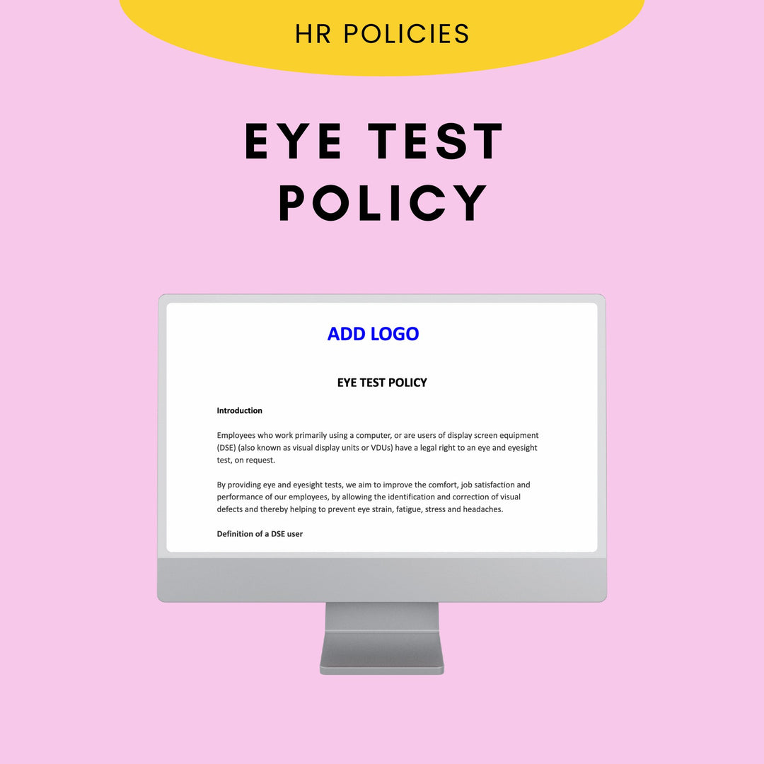 Eye Test Policy - Modern HR