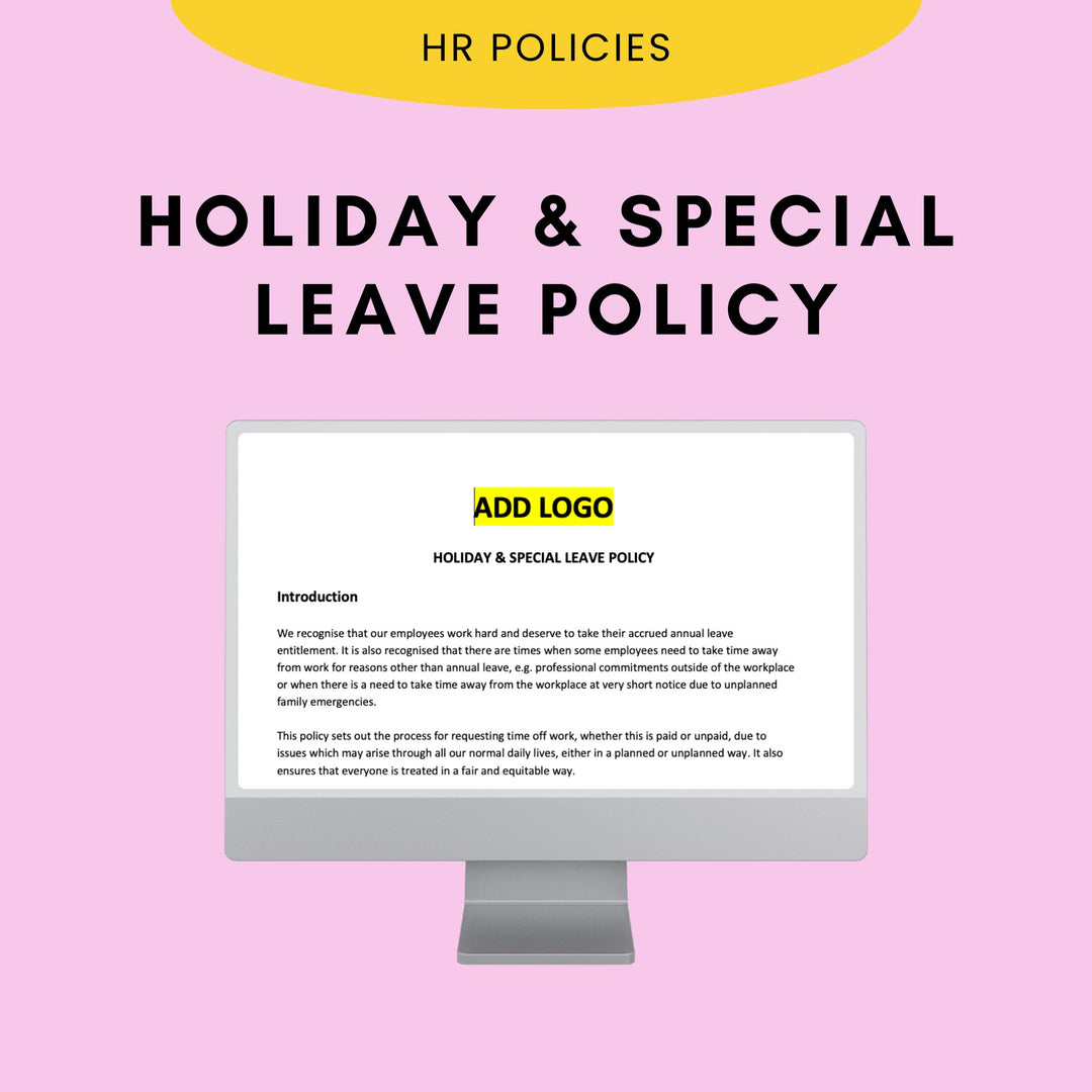 Holiday & Special Leave Policy - Modern HR