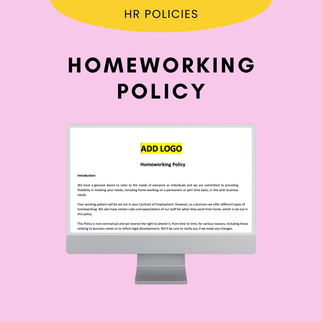 Homeworking Policy - Modern HR