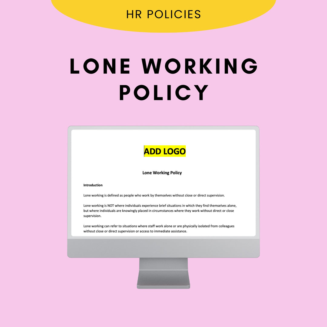 Lone Working Policy - Modern HR