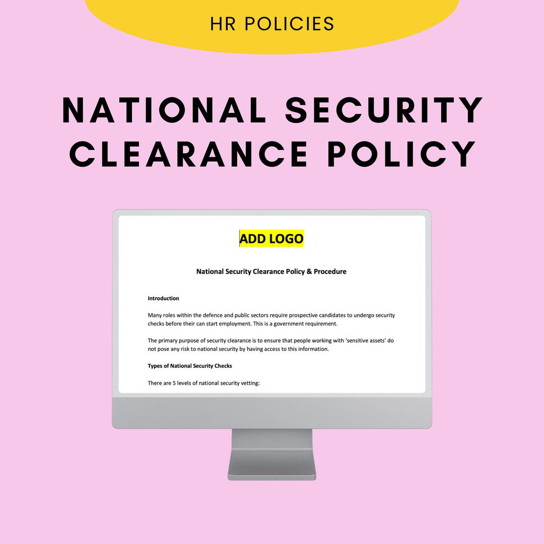 National Security Clearance Policy - Modern HR