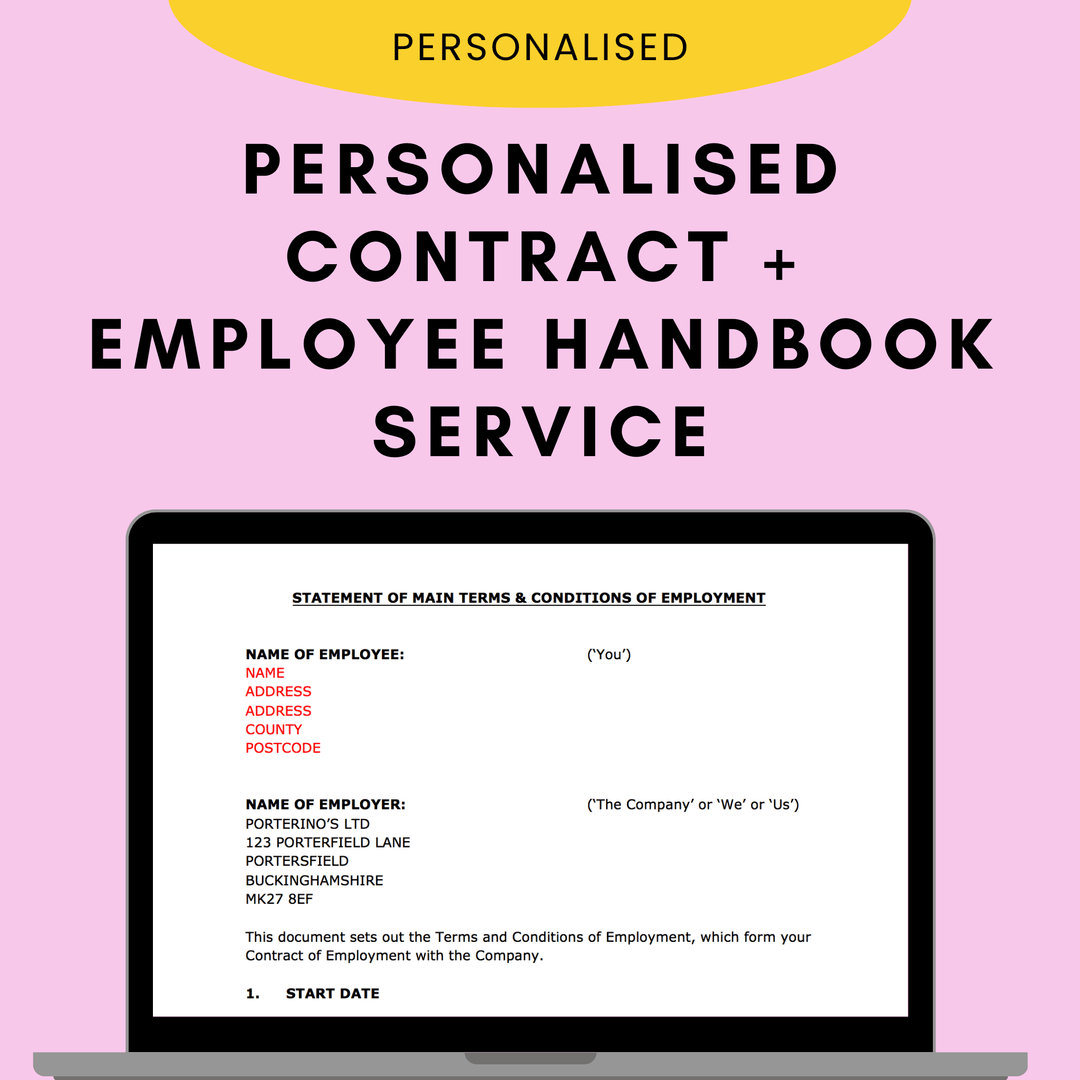 Personalised Contracts + HR Policies Service - Modern HR
