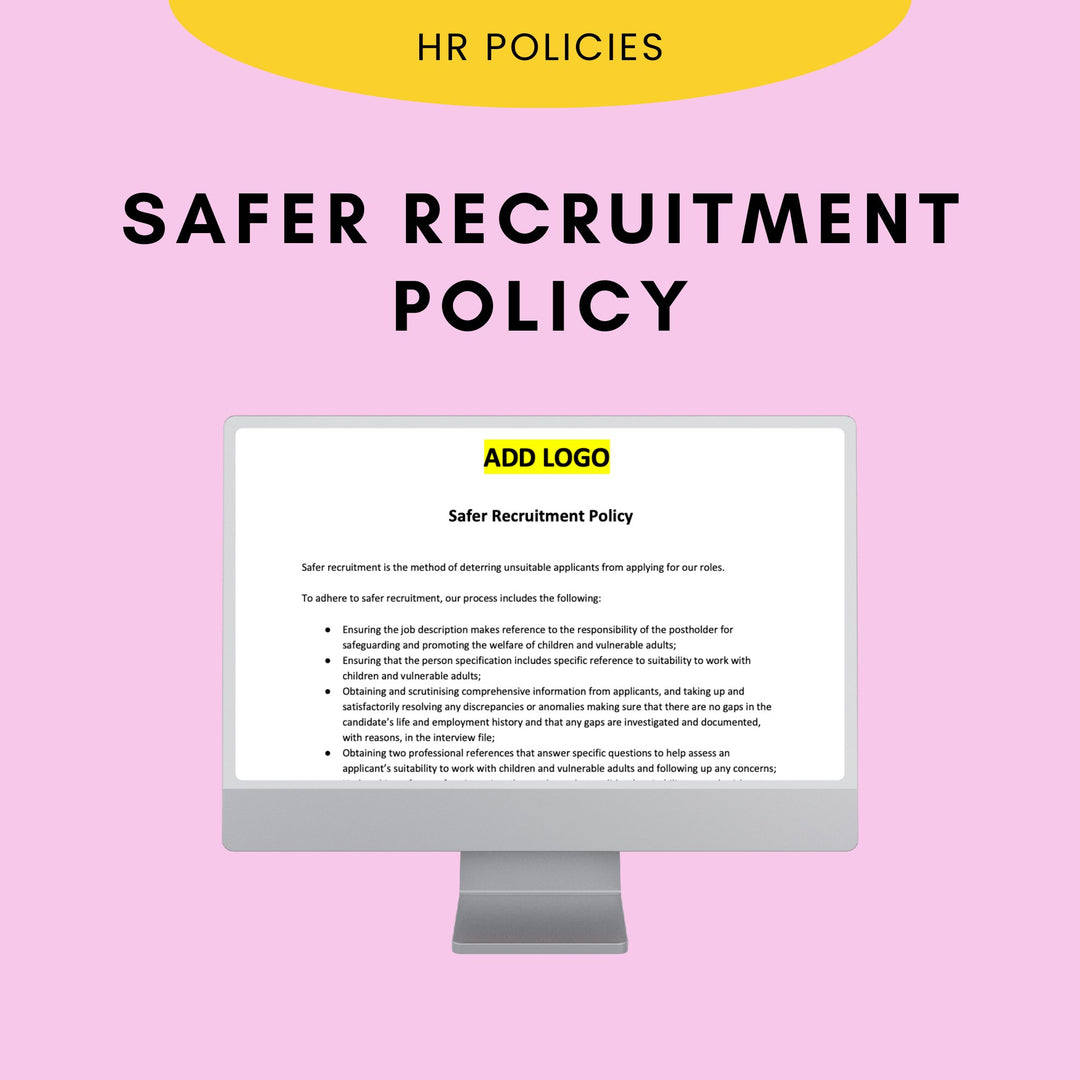 Safer Recruitment Policy | Modern HR UK