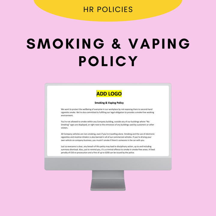 Smoking & Vaping Policy - Modern HR