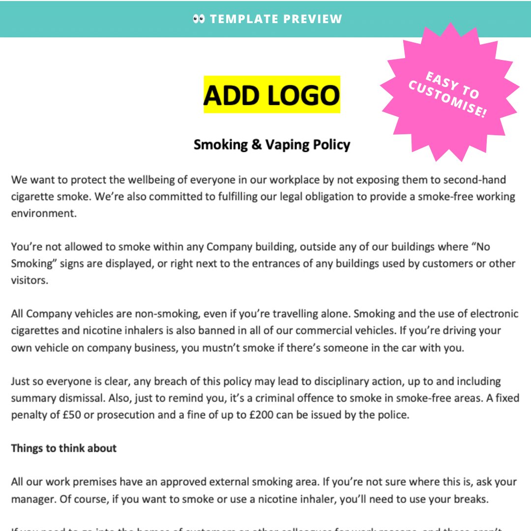 Smoking & Vaping Policy for UK Businesses Modern HR Smoking & Vaping Policy for UK Businesses Modern HR