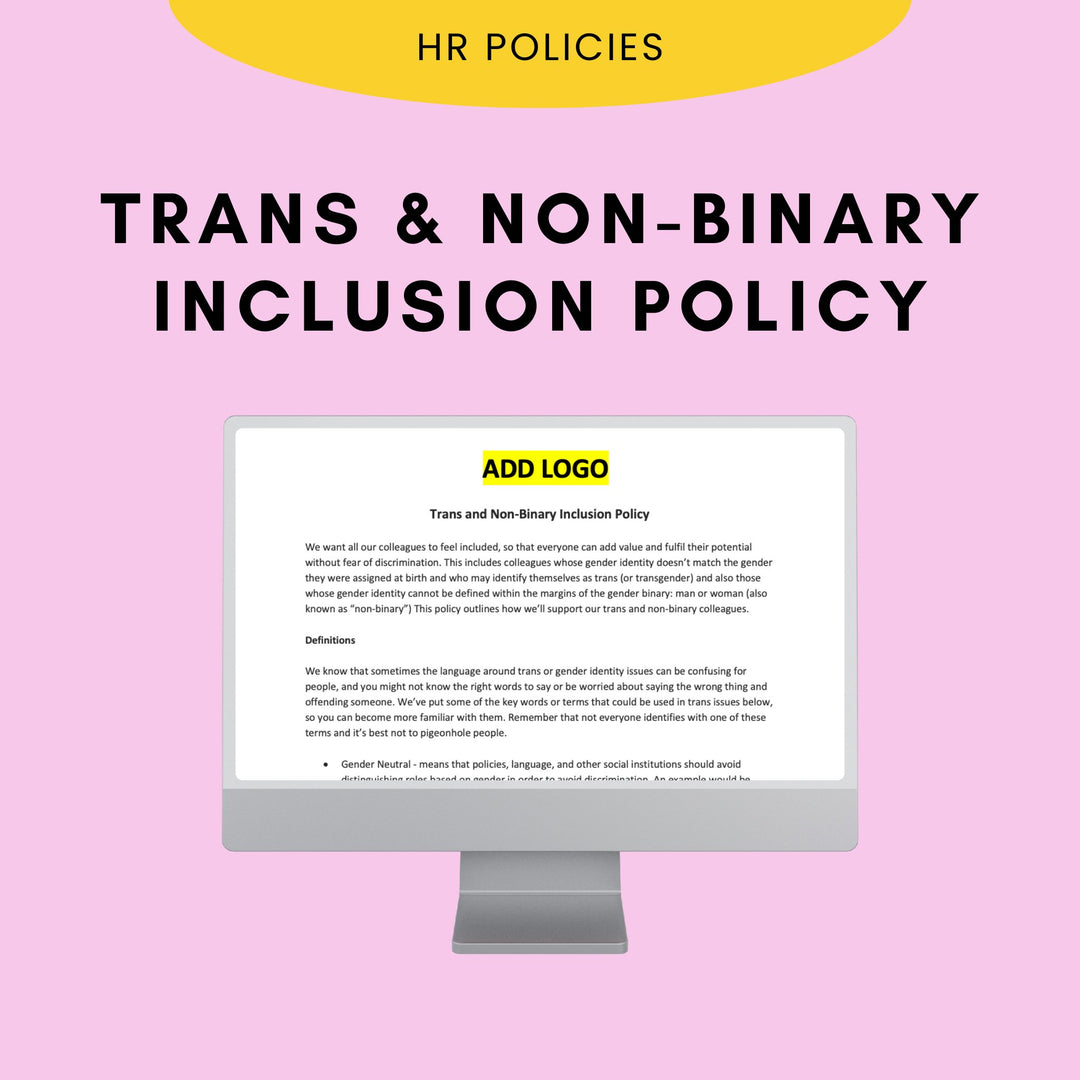 Trans & Non-Binary Inclusion Policy - Modern HR