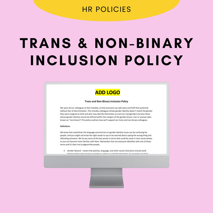 Trans & Non-Binary Inclusion Policy - Modern HR