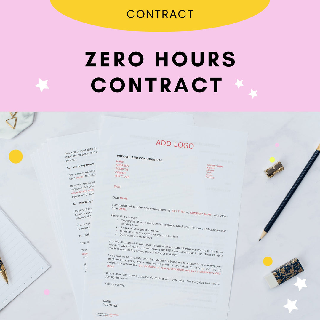 Zero Hours Contract Template Uk Free Zero Hours Contract Template Uk Free