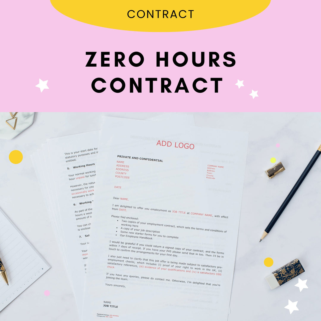 Zero Hours Contract Template - Modern HR